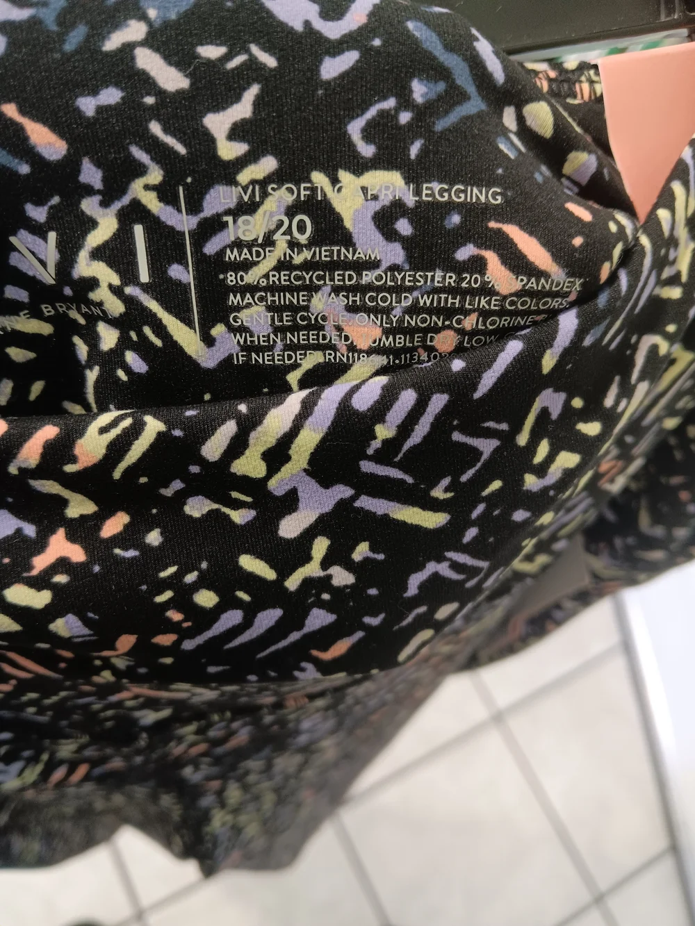 Multicolor Patterned Pull-On Pants